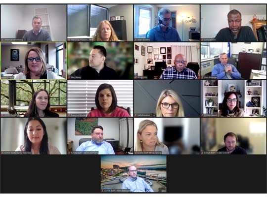 The Executive Committee holds its monthly meeting. (2021)