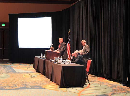 Chair Milt Gilliam (OK) presides over the 2011 Annual Business Meeting in Montgomery, AL.