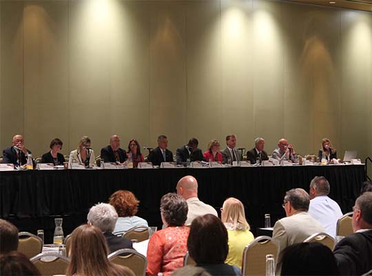 Rules Committee members present on rule amendments at the 2013 Annual Business meeting in Boston, MA.