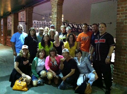 Commission members attend a Red Sox game during the 2013 Annual Business meeting in Boston, MA.